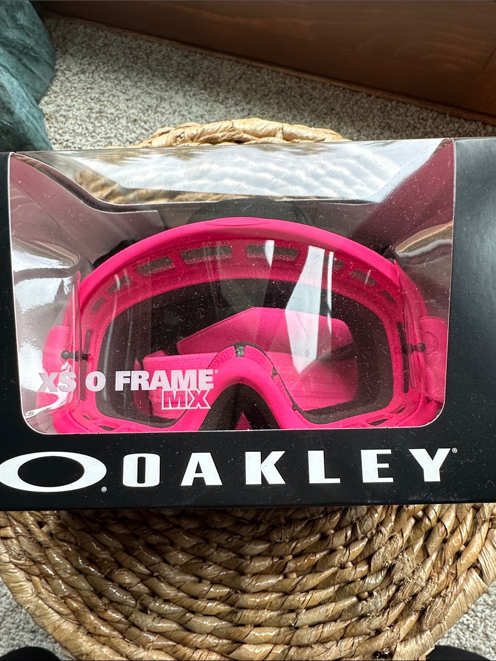 Oakley Kids XS O Frame MX Goggles - Hot Pink